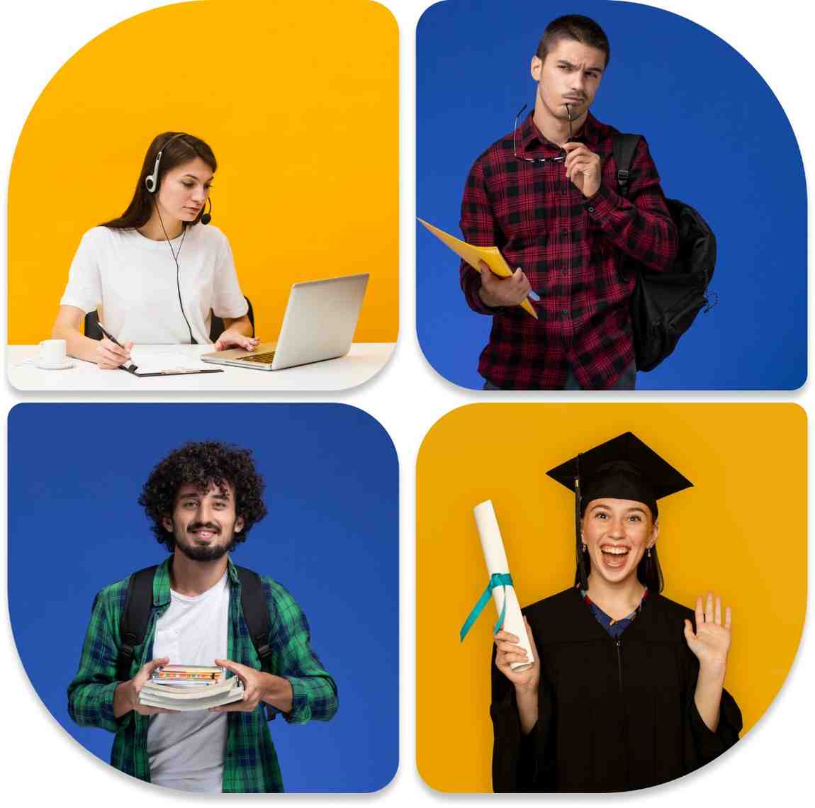 Woman working on laptop